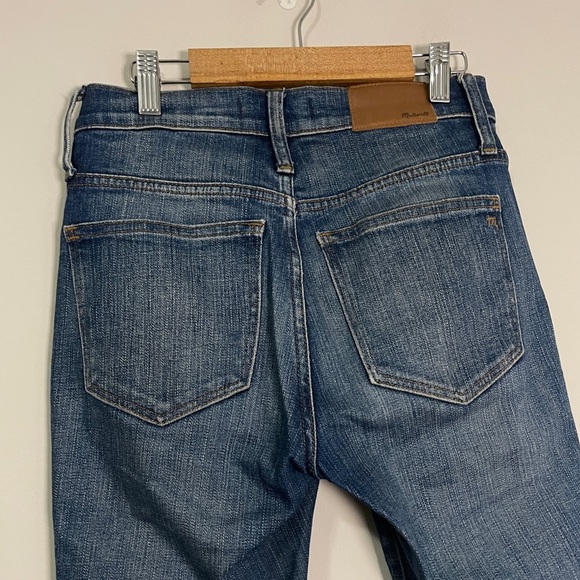 Madewell Jeans Size 24P Blue 10" High Rise Skinny Raw Hem Denim - Picture 8 of 15